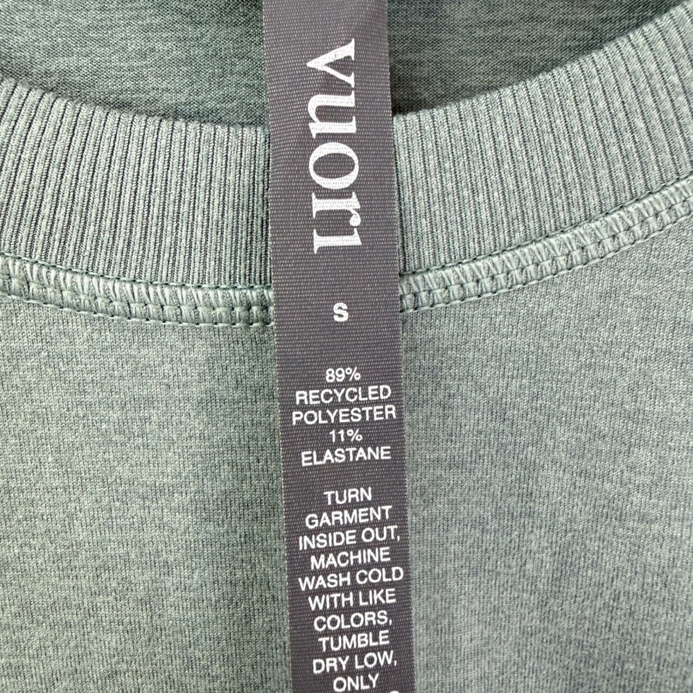 Vuori Halo Modern Crew Pullover Women Size S Sage Green Heather VW241 Sweatshirt - Picture 5 of 9